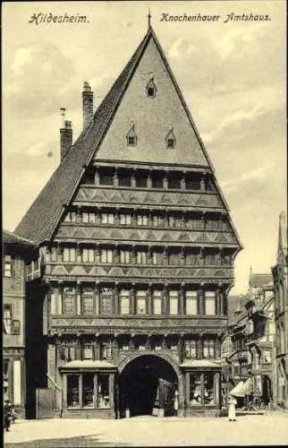 Ak Hildesheim in Niedersachsen, Kunstgewerbehaus, Knochenhauer Amtshaus