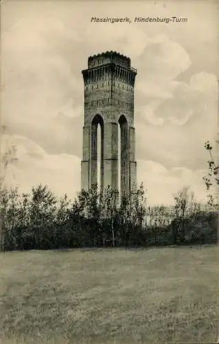 Ak Messingwerk Finow Eberswalde in der Mark, Hindenburg Turm