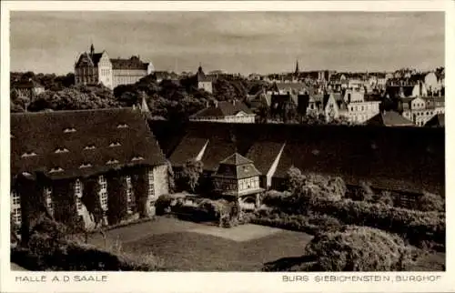 Ak Giebichenstein Halle an der Saale, Burghof