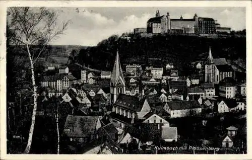 Ak Kulmbach Oberfranken, Stadt mit Plassenburg