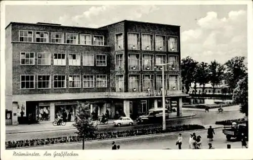 Ak Neumünster in Schleswig Holstein, Hertie Kaufhaus am Großflecken