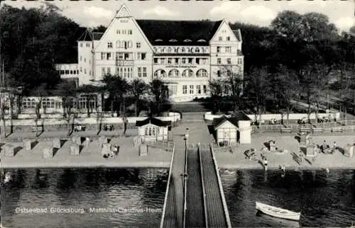 Ak Glücksburg an der Ostsee, Matthias Claudius Heim