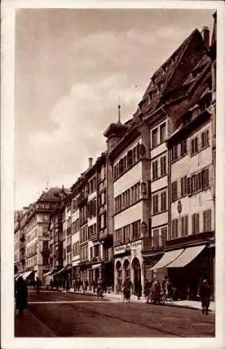 Ak Straßburg Elsaß Bas Rhin, Alter Fischmarkt, Goethe Haus