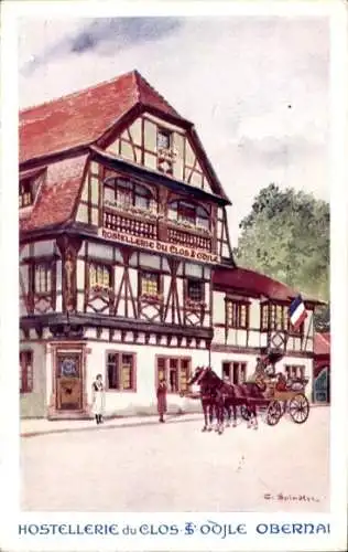 Künstler Ak Spindler, C., Obernai Oberehnheim Elsass Bas Rhin, Auberge Duc d'Alsace