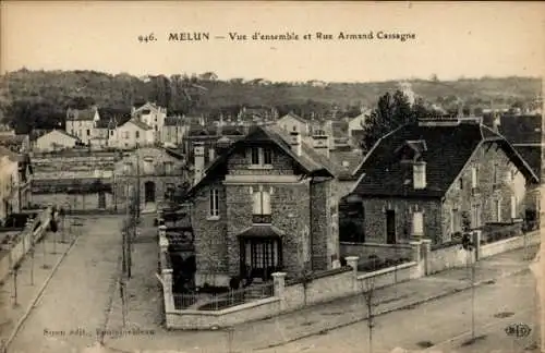 Ak Melun Seine et Marne, Rue Armand Cassagne