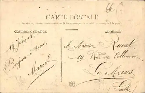 Ak Melun Seine et Marne, Panorama