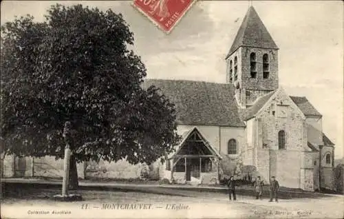 Ak Montchauvet Yvelines, Kirche