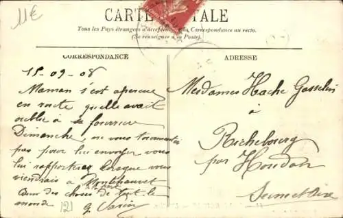 Ak Montchauvet Yvelines, Kirche