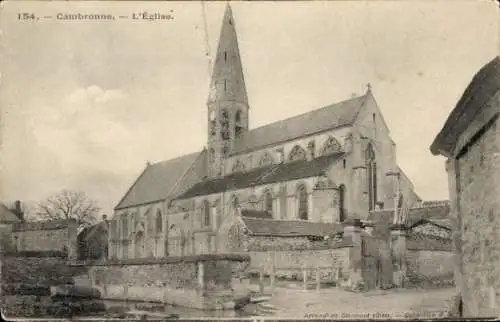 Ak Cambronne Oise, Kirche