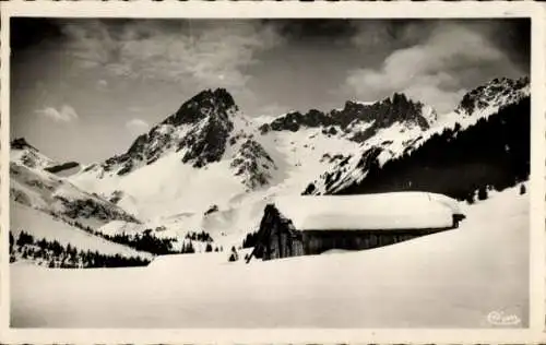 Ak Les Contamines Montjoie Haute Savoie, Val Montjoie, Aiguille de la Pennaz, Col du Bonhomme