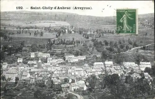 Ak Saint Chely d'Aubrac Aveyron, Gesamtansicht