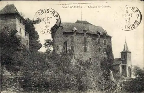 Ak Port d'Agres, Chateau de Gironde