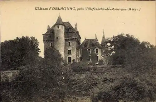 Ak Villefranche de Rouergue Aveyron, Chateau d'Orlhonac