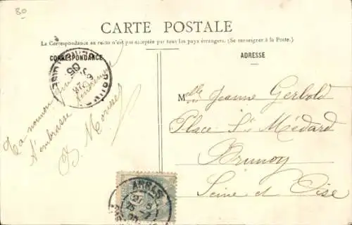 Ak Albert Somme, La Rue de Bapaume