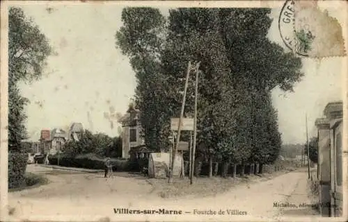 Ak Villiers sur Marne Val de Marne, Fourche de Villiers