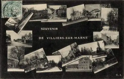 Ak Villiers sur Marne Val de Marne, Teilansicht, Kreuzung