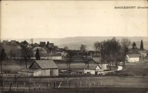 Ak Rougemont Doubs, Teilansicht