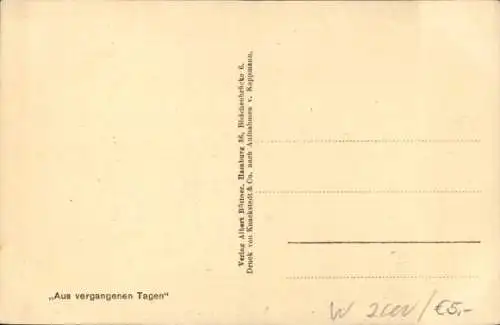 Ak Hamburg, Rückseite vom alten Wandrahm 1886