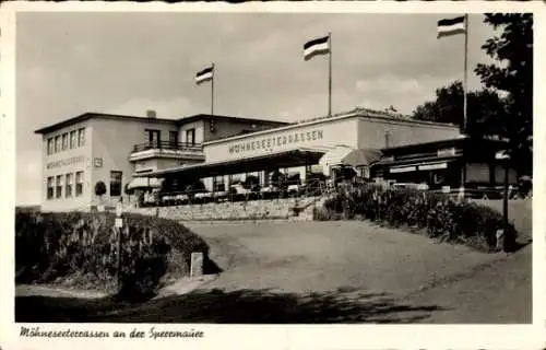 Ak Möhnesee in Westfalen, Möhnetalsperre, Möhneseeterrassen