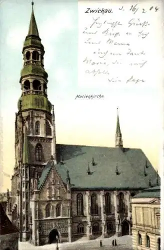 Ak Zwickau in Sachsen, Marienkirche