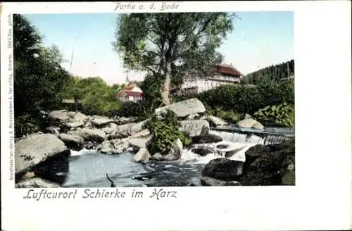 Ak Schierke im Harz, an der Bode