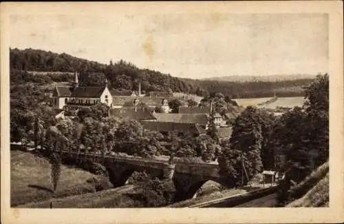 Ak Bronnach Wertheim im Main Tauber Kreis, Teilansicht vom Ort, Blick von Nordwesten