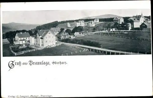 Ak Braunlage im Oberharz, Gesamtansicht der Stadt, Häuser