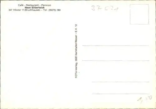 Ak Bruchhausen Höxter an der Weser, Haus Silberteich