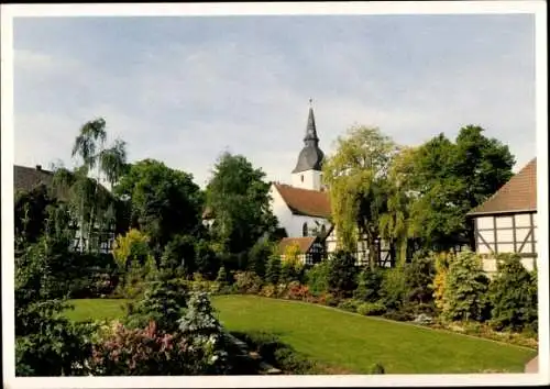Ak Levern Stemwede in Westfalen, Teilansicht, Naturpark Dümmer, Teilansicht, Kirche, Fachwerkhäuser