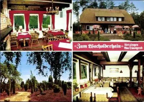 Ak Bomlitz in Niedersachsen, Restaurant zum Wacholderhain, Gastraum, Terrasse, Garten