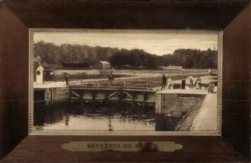 Ak Melun Seine et Marne, L'Ecluse, Barrage