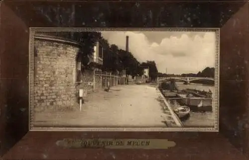 Ak Melun Seine et Marne, Quai de la Reine Blanche