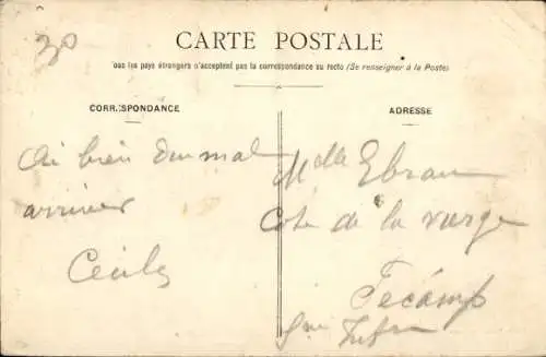 CPA Senlis Oise, Avenue de la Gare