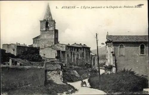 Ak Aubagne Bouches du Rhone, Pfarrkirche, Kapelle der Büßer Blancs