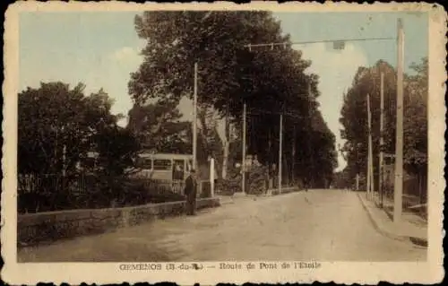 Ak Gémenos Bouches du Rhône, Route de Pont de l’Etoile