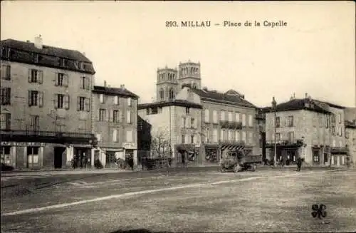 Ak Millau Aveyron, Place de la Capelle