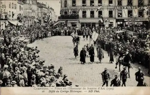 Ak Compiègne Oise, Fêtes en l'Honneur de Jeanne d'Arc, Défilé du Cortège Historique