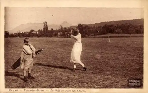 Ak Évian les Bains Haute Savoie, Sportpark, Golf