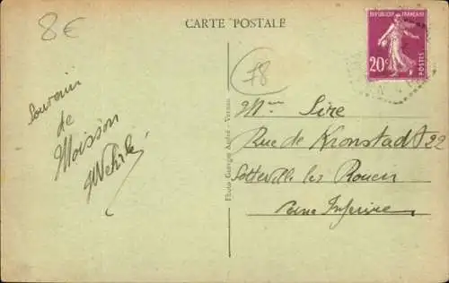 Ak Moisson sur Seine Yvelines, Le Bras de Chantemesle