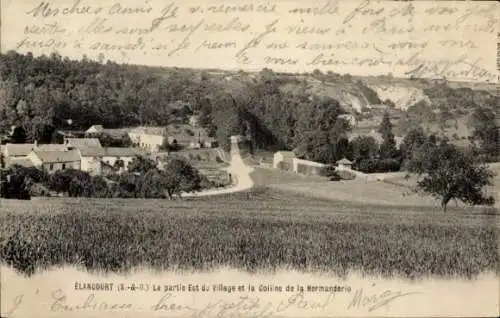 Ak Élancourt Yvelines, Est du Village, Coliine de la Hermanderie