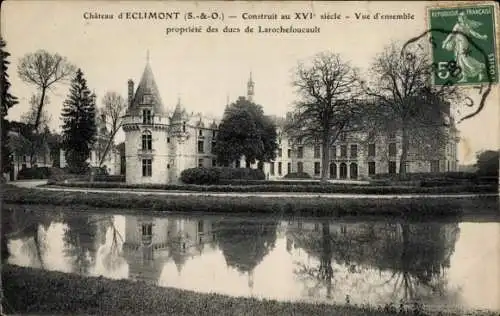 Ak Eclimont, Chateau, Construit au XVI siecle, Vue d'ensemble propriete des ducs de Larochefoucault