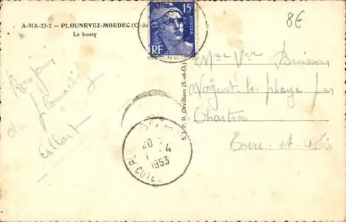 Ak Plounevez-Moedec Cotes d'Armor, Le bourg