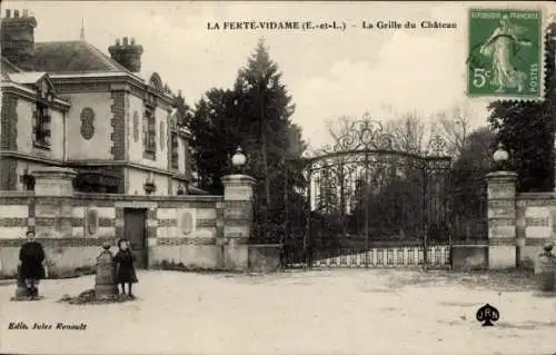 Ak La Ferté Vidame Eure et Loir, La Grille du Chateau