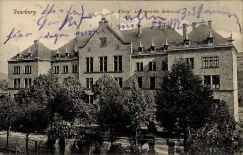 Ak Saarburg Bezirk Trier, Königliches Lehrerinnen Seminar