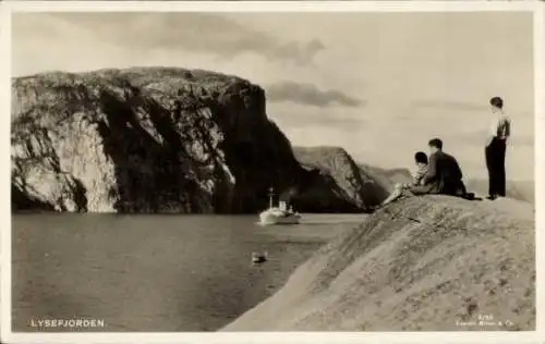 Ak Lysefjorden Norwegen, Dampfer