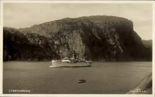 Ak Lysefjord Norwegen, Dampfschiff