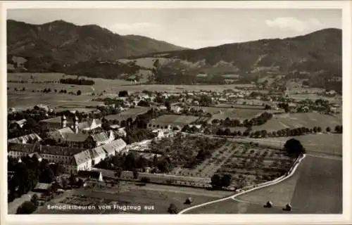 Ak Benediktbeuern in Oberbayern, Fliegeraufnahme