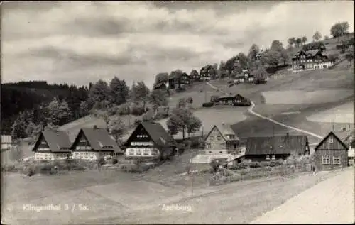 Ak Klingenthal im Vogtland Sachsen, Blick auf den Aschberg, Stadtpanorama