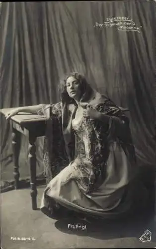 Ak Schauspielerin Frl. Engl, Der Schmuck der Madonna