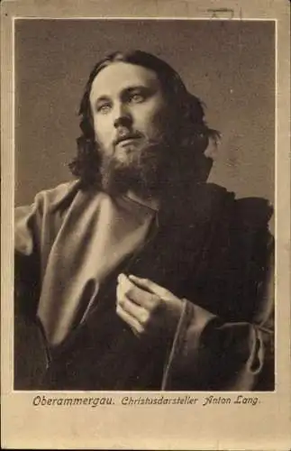 Ak Oberammergau in Oberbayern, Passionsspiele, Christusdarsteller Anton Lang